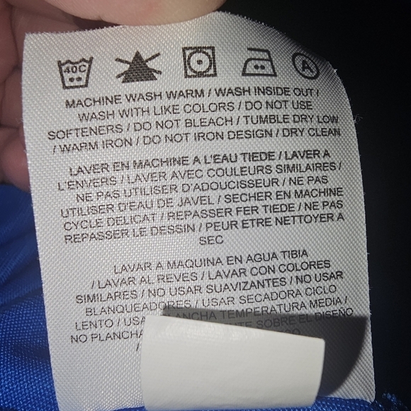 Tiger‎ Woods Collection Dri Fit Blue Mens Polo Size M Medium - Picture 10 of 10